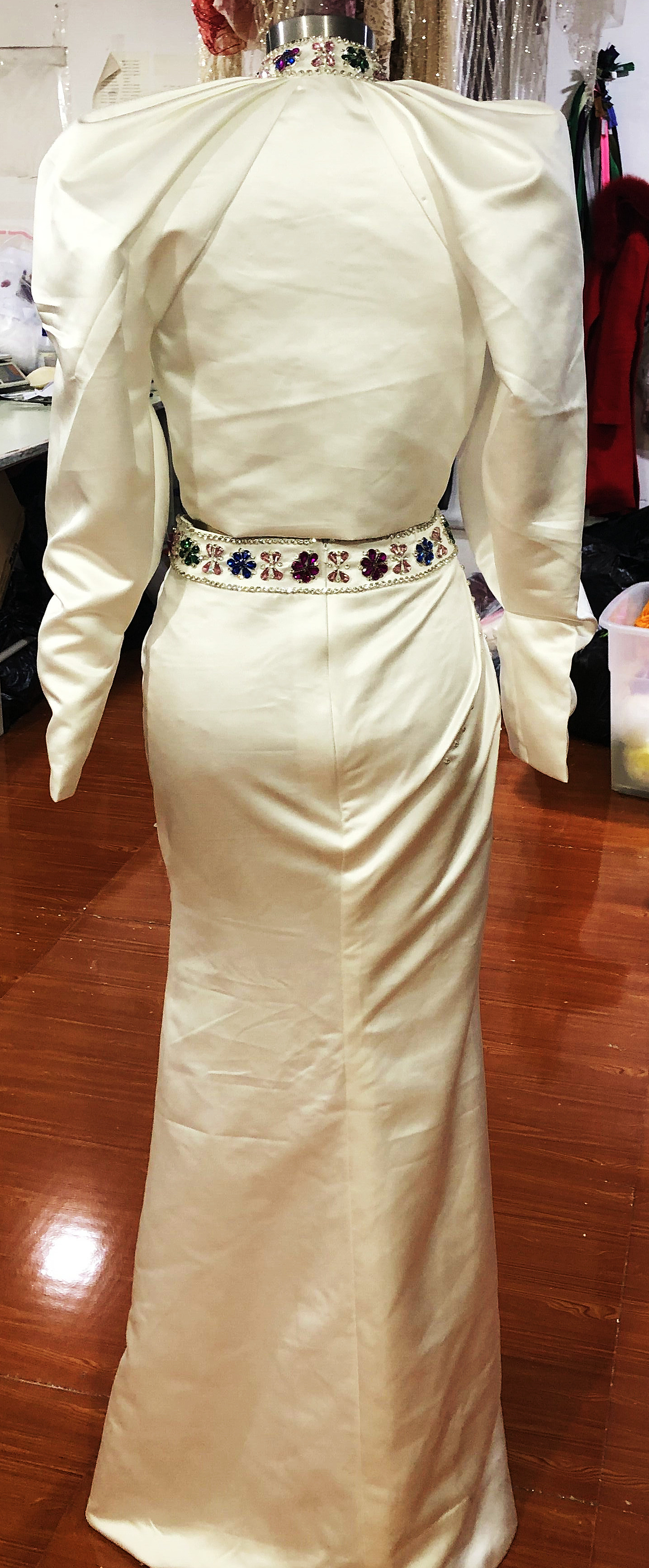 2022 Plus Size Arabic Aso Ebi Two Pieces Luxurious Prom Dresses High Split Sexy Evening Formal Party Second Reception Gowns Dress ZJ253