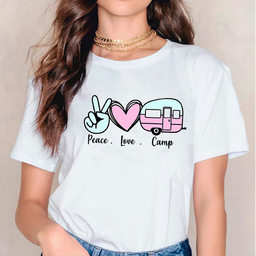 love cartoon camper holiday graphic women 90s style summer autumn lady female tee, White
love cartoon camper holiday graphic women 90s style summer autumn lady female tee, White