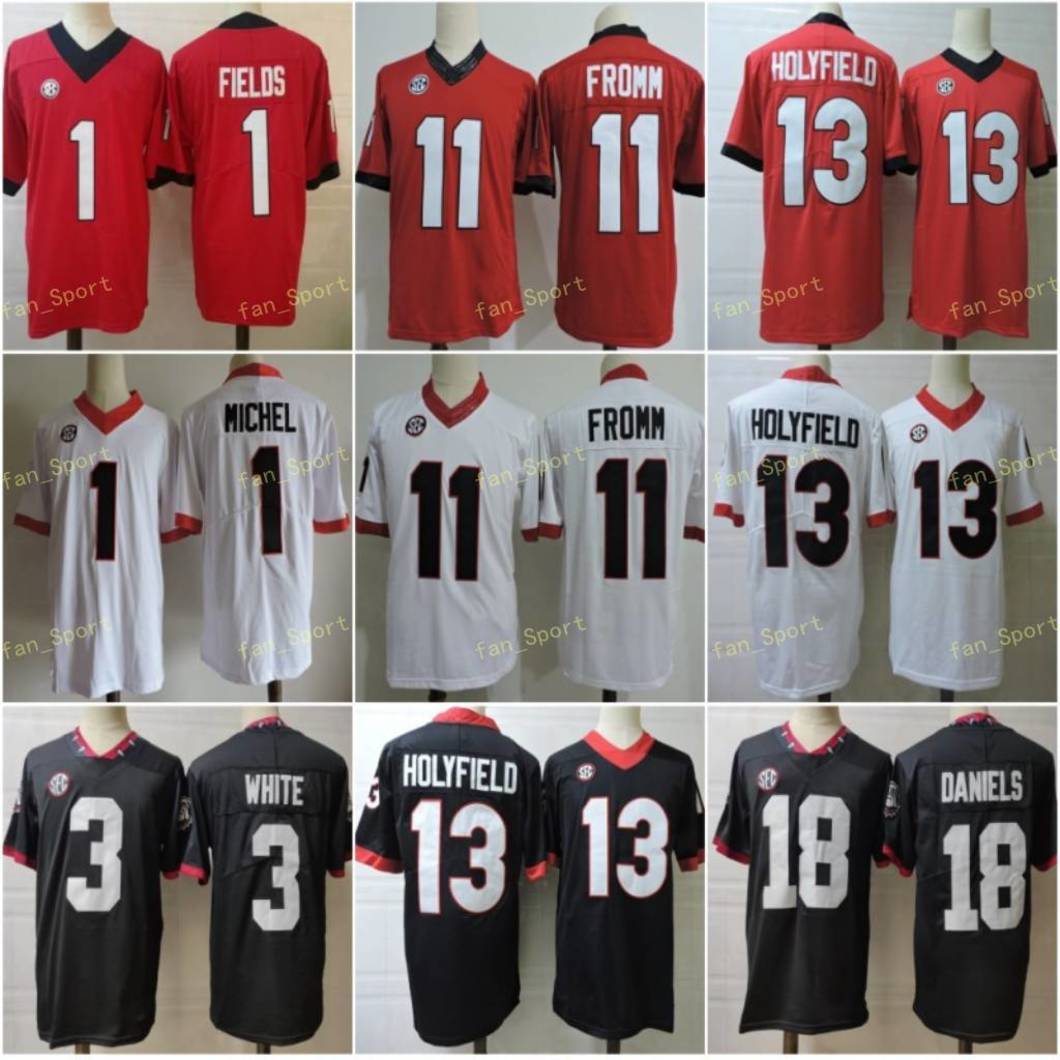 NCAA College Football Georgia Bulldogs 1 Justin Fields Sony Michel 3 Zamir White 11 Jake Fromm 13 Elijah Holyfield 18 JT Daniels Black Red
NCAA College Football Georgia Bulldogs 1 Justin Fields Sony Michel 3 Zamir White 11 Jake Fromm 13 Elijah Holyfield 18 JT Daniels Black Red