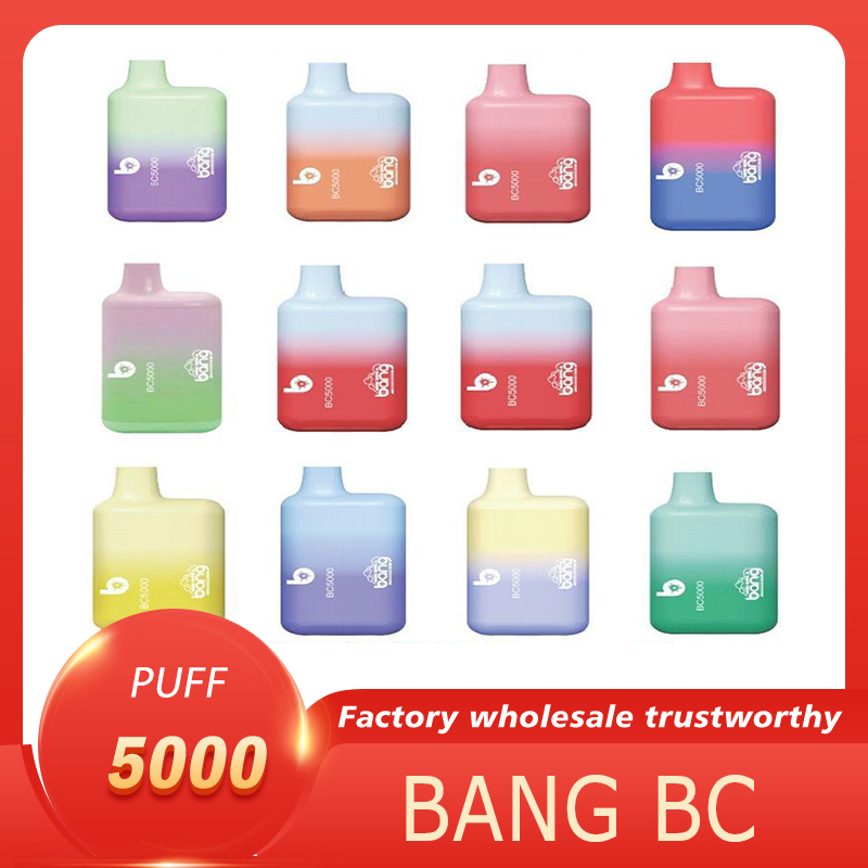 Bang BC5000 5000 Puffs Disposable E cigarette Device Pod Kit 650mAh Rechargeable Battery Prefilled 11ml Coil Cartridge Vape Stick Pen
Bang BC5000 5000 Puffs Disposable E cigarette Device Pod Kit 650mAh Rechargeable Battery Prefilled 11ml Coil Cartridge Vape Stick Pen
