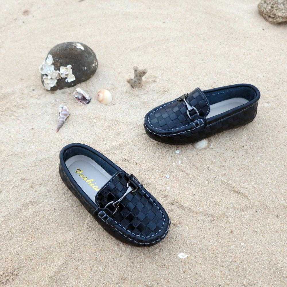 Boys Girls Shoes Moccasins Soft Kids Loafers Children Flats Casual Boat Shoes Children's Wedding Leather Shoes autumn Fashion X0703