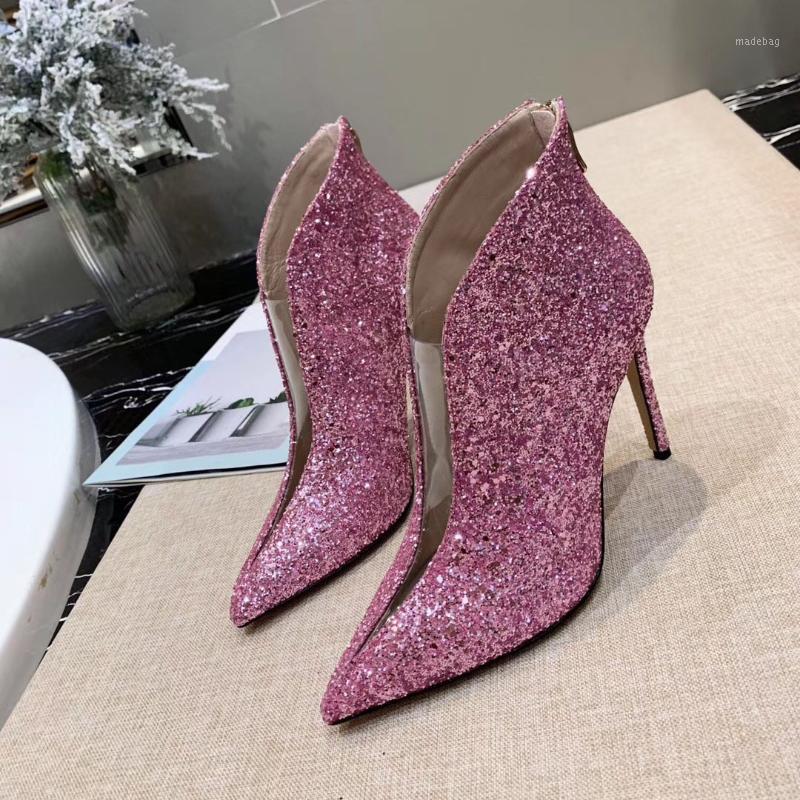 Boots Violet Glittery V-shape PVC Patchwork Ankle Elegant Pointed Toe High Heel Winter Party Shoes Women, Camel
Boots Violet Glittery V-shape PVC Patchwork Ankle Elegant Pointed Toe High Heel Winter Party Shoes Women, Camel
