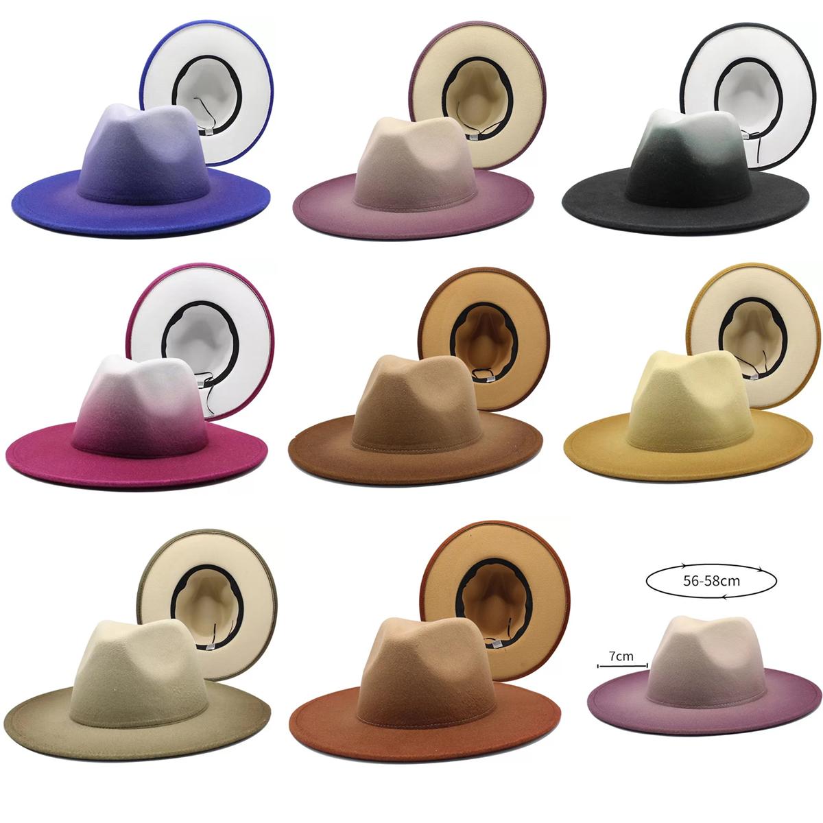 Fedora hats women men Gradient classic simple wide brim felt hat vintage black white green wedding formal church winter Ladies Caps, Yellow
Fedora hats women men Gradient classic simple wide brim felt hat vintage black white green wedding formal church winter Ladies Caps, Yellow