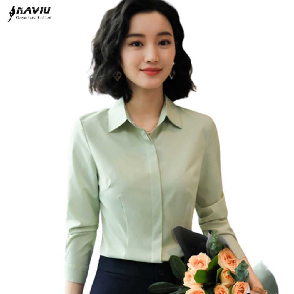 Spring Women Fashion Business Shirt Formal Long Sleeve Slim Chiffon Blouses Office Ladies Temperament Work Tops 210604, White
Spring Women Fashion Business Shirt Formal Long Sleeve Slim Chiffon Blouses Office Ladies Temperament Work Tops 210604, White