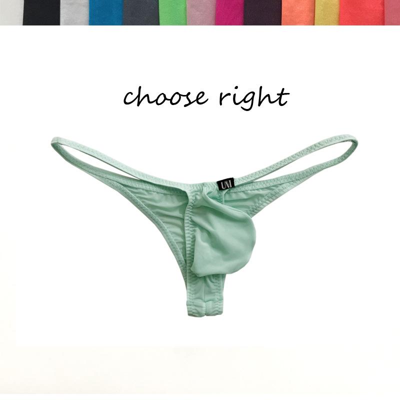 Underpants Men Fashion Sexy Solid Color Breathable Underwear Low Waist Thong Briefs Ice Silk Low-rise Men's Thongs, Black
Underpants Men Fashion Sexy Solid Color Breathable Underwear Low Waist Thong Briefs Ice Silk Low-rise Men's Thongs, Black