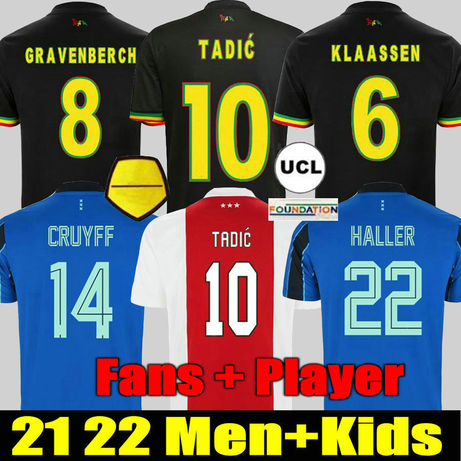TADIC Soccer jerseys 2021 2022 ANTONY BLIND NERES CRUYFF 21 22 men + kids kit soccers football shirt uniforms third KLAASSEN GRAVENBERC ALVAREZ, 21 22 third patch
TADIC Soccer jerseys 2021 2022 ANTONY BLIND NERES CRUYFF 21 22 men + kids kit soccers football shirt uniforms third KLAASSEN GRAVENBERC ALVAREZ, 21 22 third patch