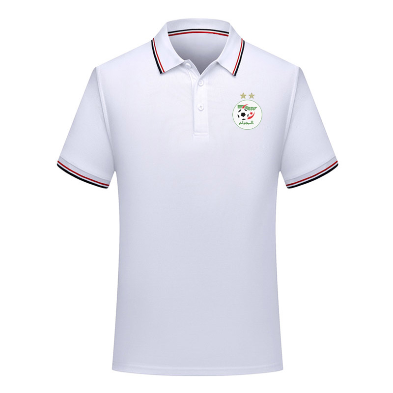 men algeria national team Soccer Polo Shirt Football Short Sleeve polo shirt summer Fashion training Polo Shirts soccer jersey Men's Polos, White;black
men algeria national team Soccer Polo Shirt Football Short Sleeve polo shirt summer Fashion training Polo Shirts soccer jersey Men's Polos, White;black