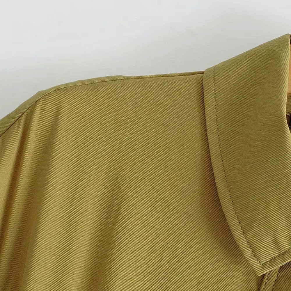 BBWM Women Vintage Turn Down Collar Short Sleeve Shirt Playsuits Femme Chic Elastic Waist Casual Slim Vestido 210520