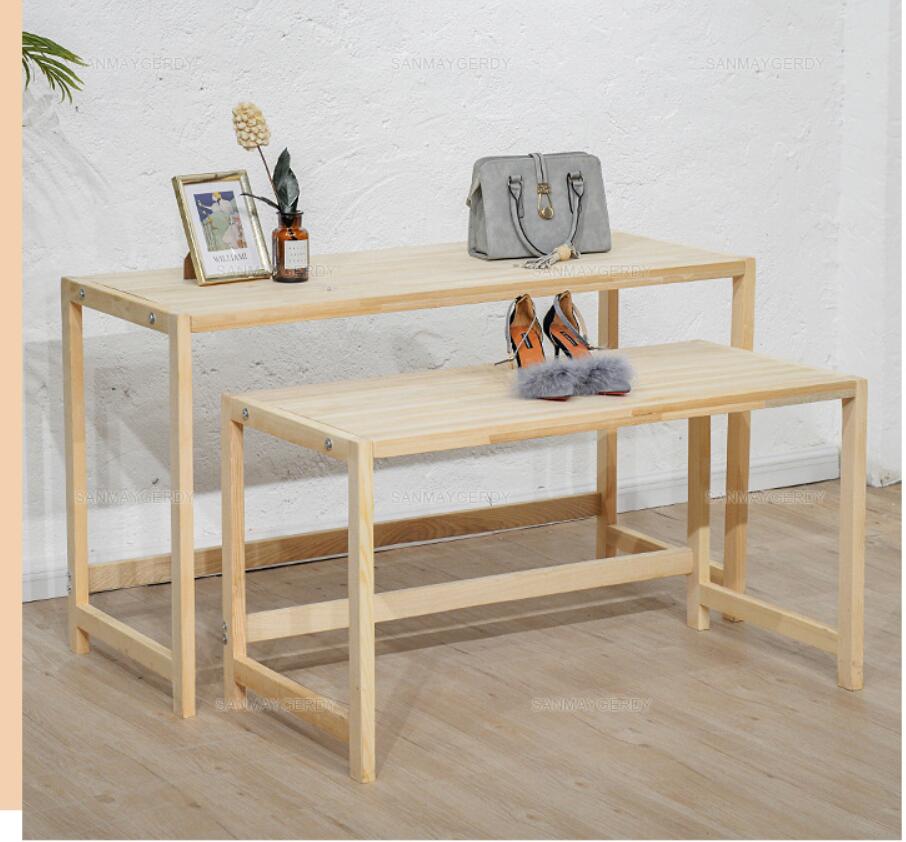 Clothing shop window decoration display table Commercial Furniture children's clothes store creative high and low water tables