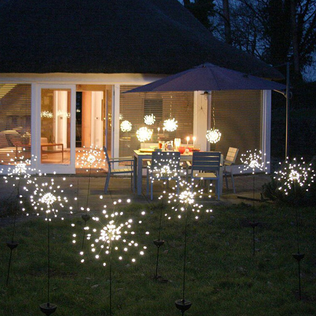LED Solar Light Fireworks Outdoor IP65 Waterproof Garden Lamps Energy Saving Lawn Lights for Holiday Chrismas White
LED Solar Light Fireworks Outdoor IP65 Waterproof Garden Lamps Energy Saving Lawn Lights for Holiday Chrismas White