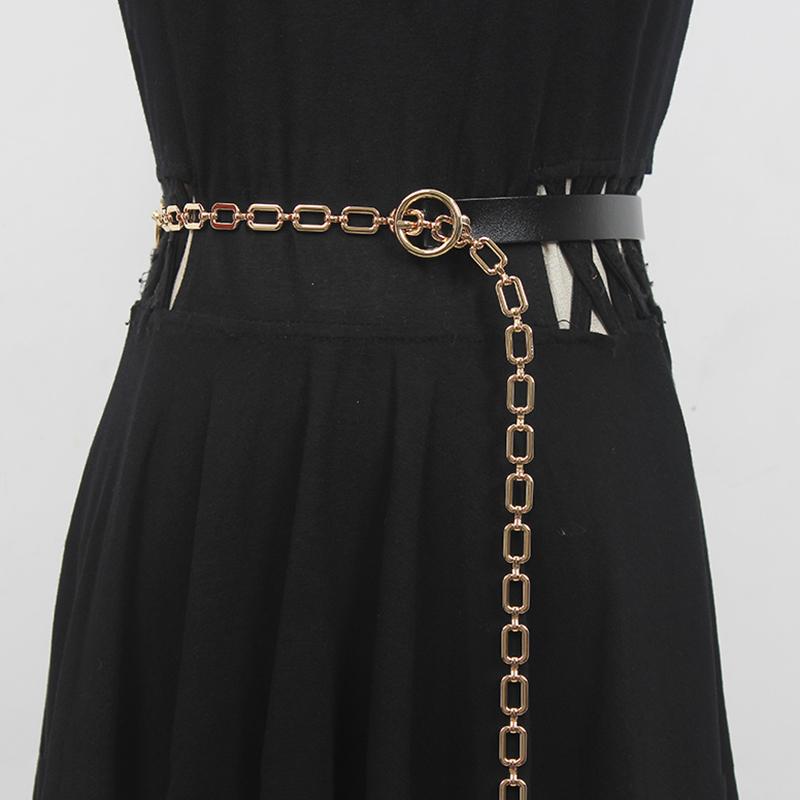Belts ZCSMLL Pu Leather Black Metal Buckle Chain Long Belt Personality Women Fashion Tide All-match Spring Autumn 2021, Black;brown
Belts ZCSMLL Pu Leather Black Metal Buckle Chain Long Belt Personality Women Fashion Tide All-match Spring Autumn 2021, Black;brown