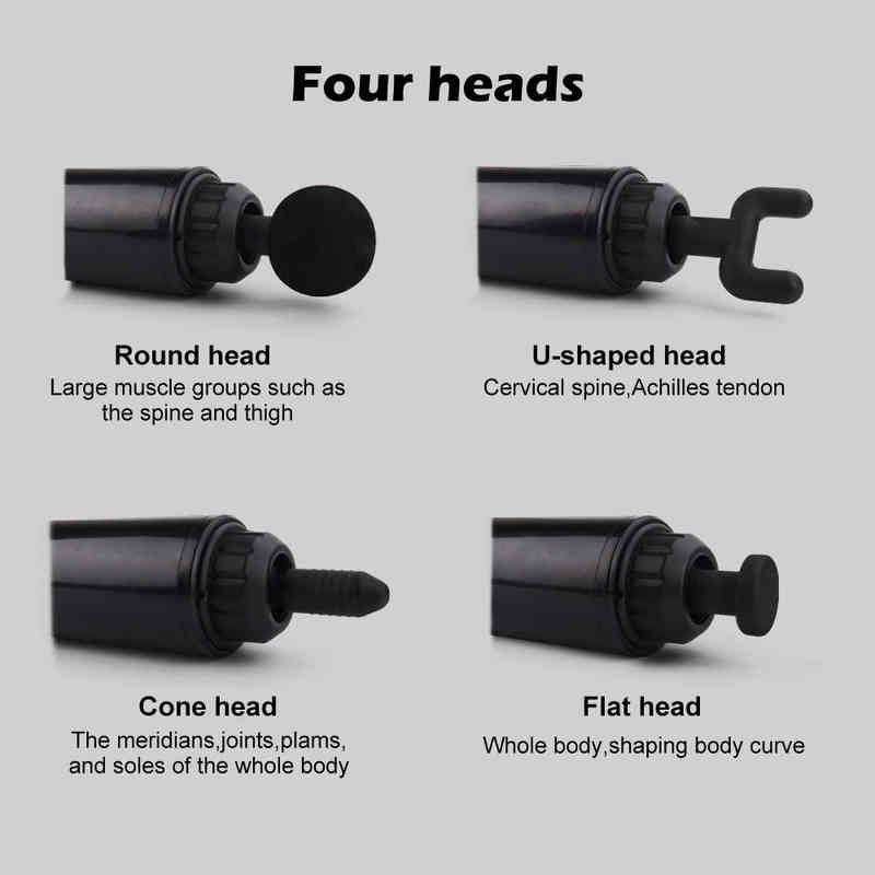 Massage Gun Professional Deep Muscle Massager Pain Relief Body Relaxation Fitness Masajeador Electrico Masage 220104