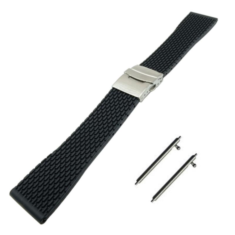Watch Bands Quick Release Silicone Rubber Band For Certina Victorinox Steel Safety Buckle Strap Wrist Bracelet 18 20 22 24mm
Watch Bands Quick Release Silicone Rubber Band For Certina Victorinox Steel Safety Buckle Strap Wrist Bracelet 18 20 22 24mm