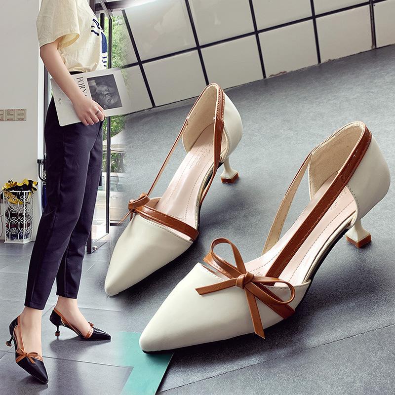 Dress Shoes Women's High-heeled 2021 Pointed Toe Korean Fashion Bow-knot Shallow Mouth Set Stiletto Heel, Beige
Dress Shoes Women's High-heeled 2021 Pointed Toe Korean Fashion Bow-knot Shallow Mouth Set Stiletto Heel, Beige