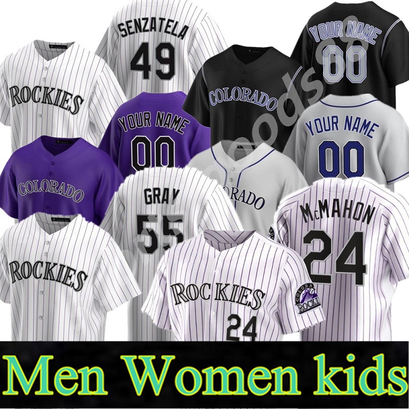 2021 Colorado Jersey Charlie Blackmon Nolan Arenado Daniel Murphy Todd Helton 27 Trevor Story 20 Ian Desmond 55 Jon Gray Baseball Rockies Jerseys 05