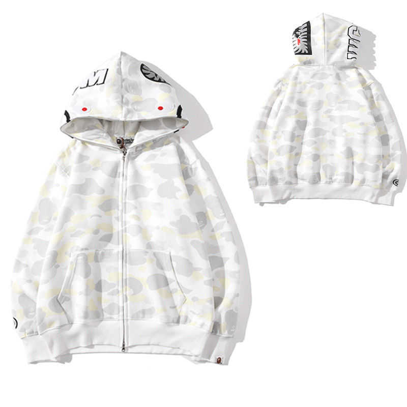 Japanese tide brand shark head camouflage zipper cardigan Hoodie classic autumn and winter thin Plush men's and women's coat Hoodie, Red 1580
Japanese tide brand shark head camouflage zipper cardigan Hoodie classic autumn and winter thin Plush men's and women's coat Hoodie, Red 1580
