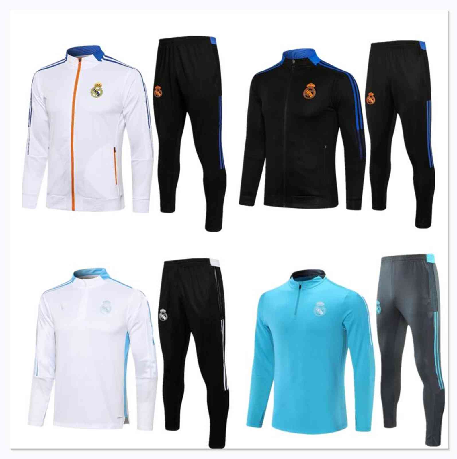 men 2021 2022 Real Madrid soccer Training suit et Tracksuits 21/22 camiseta de futbol HAZARD BENZEMA MODRIC kids Jogging football Tracksuit, Gray
men 2021 2022 Real Madrid soccer Training suit et Tracksuits 21/22 camiseta de futbol HAZARD BENZEMA MODRIC kids Jogging football Tracksuit, Gray