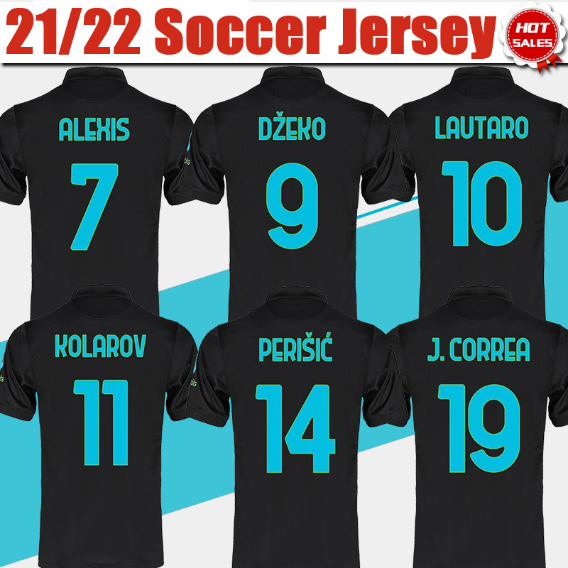 Inter Soccer Jersey #9 DZEKO 3rd Black 2021/2022 #10 LAUTARO #24 ERIKSEN Soccer Shirt 21/22 #37 SKRINIAR Football Uniform Customized, 3rd no patch
Inter Soccer Jersey #9 DZEKO 3rd Black 2021/2022 #10 LAUTARO #24 ERIKSEN Soccer Shirt 21/22 #37 SKRINIAR Football Uniform Customized, 3rd no patch