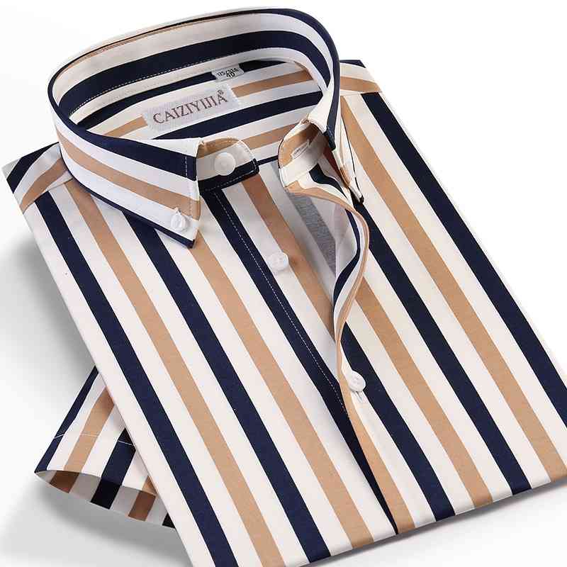dress men's fashion multi-color striped short sleeve shirts pocket-less design button-down standard-fit summer style casual shirt, White;black
dress men's fashion multi-color striped short sleeve shirts pocket-less design button-down standard-fit summer style casual shirt, White;black