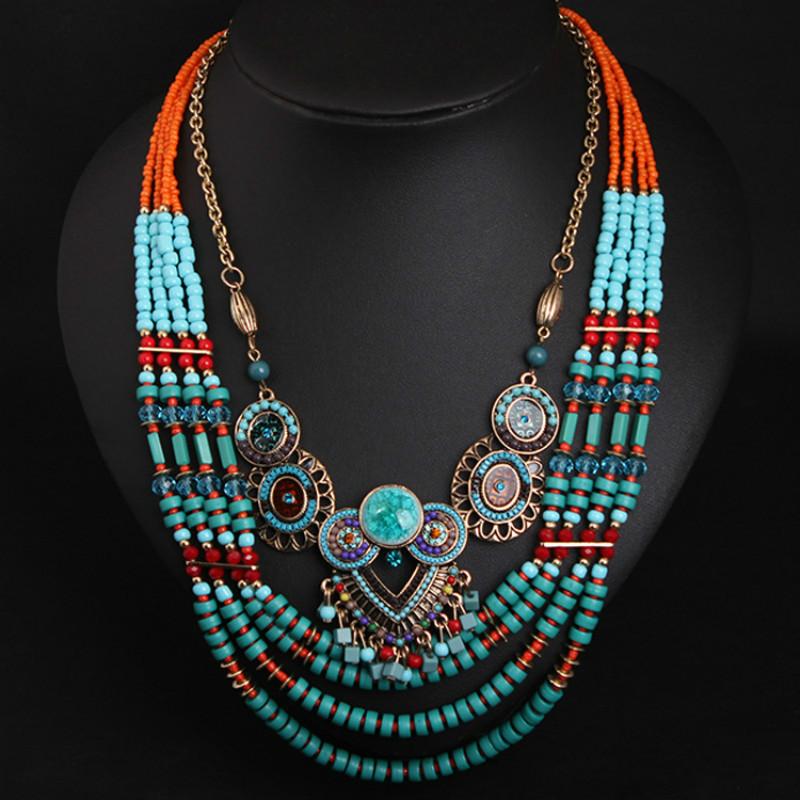 Retro Vintage Handmade Beaded Ethnic Necklaces Boho Bohemian Crystal Collarbone Necklace Women Accessories Jewelry Drop Chains, Silver
Retro Vintage Handmade Beaded Ethnic Necklaces Boho Bohemian Crystal Collarbone Necklace Women Accessories Jewelry Drop Chains, Silver