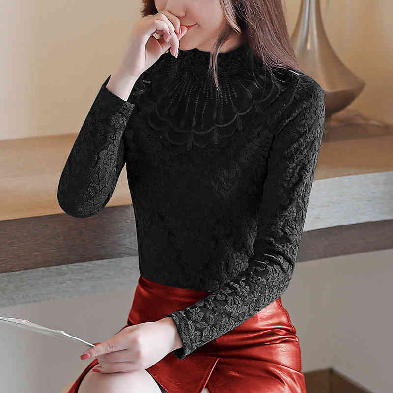 womens tops and blouses blusa manga larga mujer blusas de moda lace ladies autumn winter plus size women 7098 50 210427