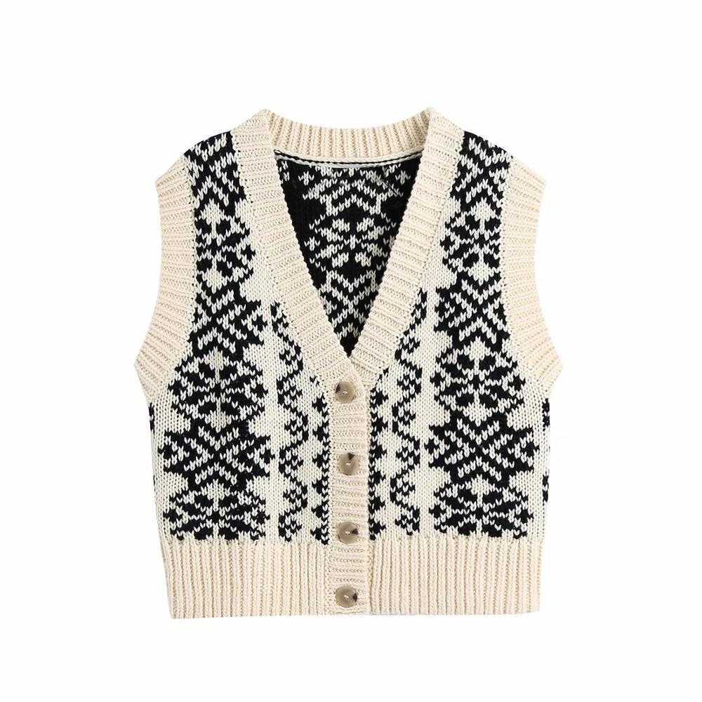 winter Women Knit Cardigan Sweater Vest Casual Fashion Vintage Woman Sweaters knitted top 210709, As picture
winter Women Knit Cardigan Sweater Vest Casual Fashion Vintage Woman Sweaters knitted top 210709, As picture