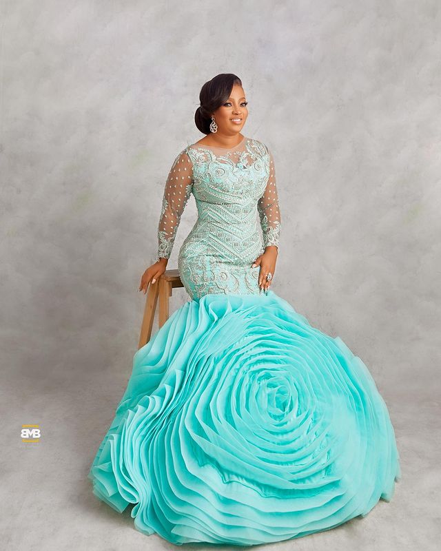 luxury plunging vneck designer sequin accented bridesmaids ensemble
