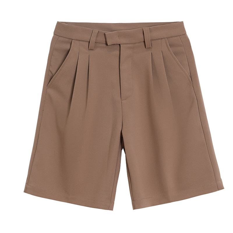 IEFB Men's Summer Suit Shorts Korean Streetwear Fashio Loose Straight Knee Length Pants Wide Leg Bottoms 9Y6711 210524