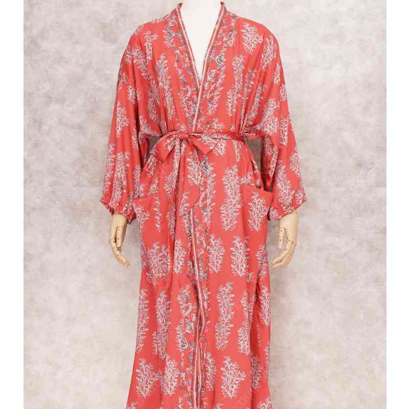 Boho Printed Bikini Cover-ups Cotton Tunic Long Kimono Cardigan Beach Dress Plus Size Women Wear Swim Suit Cover Up A492 210420