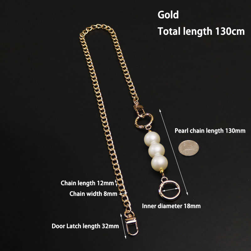 Bag Chain Strap Extender Mahjong for Handbag Pearl Extension s Belt 210901