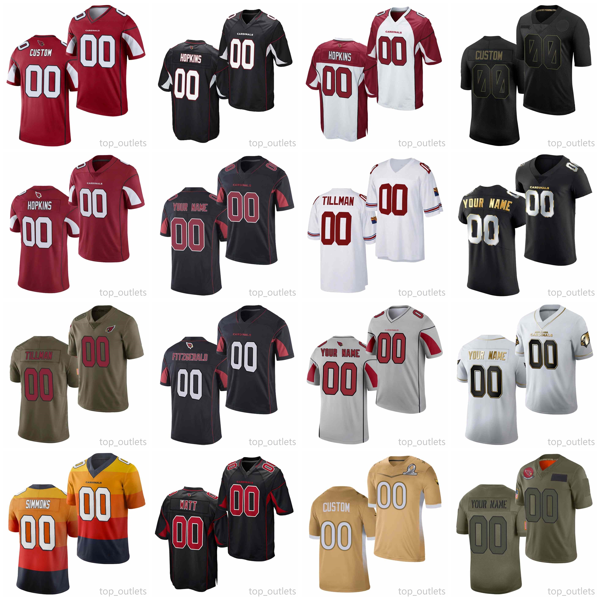 2021 Cardinals American Football Jerseys Kyler Murray Jersey J.J. Watt Patrick Peterson DeAndre Hopkins A.J. Green Kenyan Drake Custom Stitc, Black;red
2021 Cardinals American Football Jerseys Kyler Murray Jersey J.J. Watt Patrick Peterson DeAndre Hopkins A.J. Green Kenyan Drake Custom Stitc, Black;red
