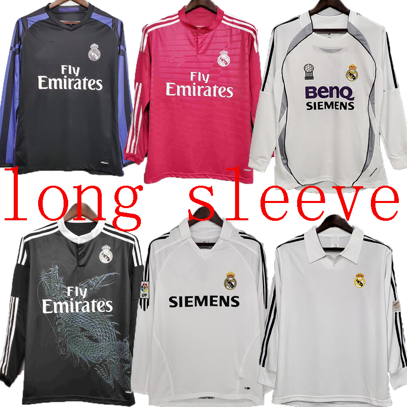Real Madrid Retro long sleeve soccer Jersey Home away ZIDANE RONALDO RAUL BECKHAM KAKA FIGO 05 06 07 14 15 16 17 18 2002 2010 2011 ALONSO Fo, Black;yellow
Real Madrid Retro long sleeve soccer Jersey Home away ZIDANE RONALDO RAUL BECKHAM KAKA FIGO 05 06 07 14 15 16 17 18 2002 2010 2011 ALONSO Fo, Black;yellow