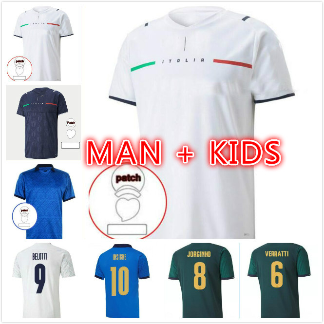 man kids kit 2021 Player version ITALY Soccer Jersey home BARELLA SENSI INSIGNE italia Away White Third CHIELLINI BELOTTI maillot de foot, Black;yellow
man kids kit 2021 Player version ITALY Soccer Jersey home BARELLA SENSI INSIGNE italia Away White Third CHIELLINI BELOTTI maillot de foot, Black;yellow