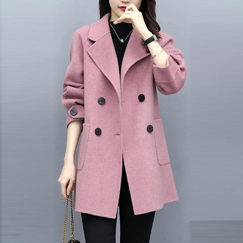 Women' Wool & Blends Cashmere Woolen Women Coat Winter 2021 Fashion Vintage Elegant Solid Lapel Long Cappotto Lana Donna Manteau Mouton Fem, Beige
Women' Wool & Blends Cashmere Woolen Women Coat Winter 2021 Fashion Vintage Elegant Solid Lapel Long Cappotto Lana Donna Manteau Mouton Fem, Beige