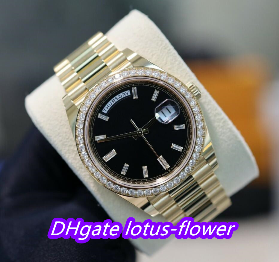 BF Maker Watch Day-Date President 40MM gold 228348 Champagne Diamond W/ Bezel Movement Mechanical Automatic Men's Wristwatches, Make waterproof
BF Maker Watch Day-Date President 40MM gold 228348 Champagne Diamond W/ Bezel Movement Mechanical Automatic Men's Wristwatches, Make waterproof