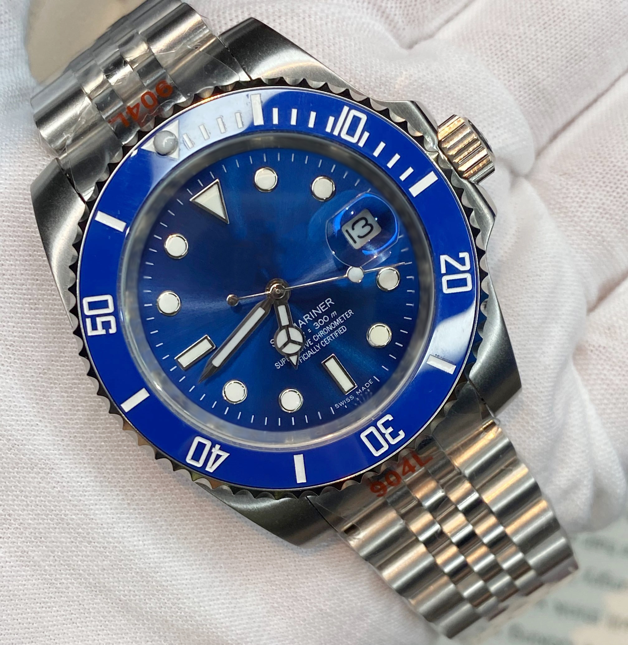 2021 Mens Watch 40MM SUB Blue dial Automatic Mechanical Stanless Steel Fashion Sport Glide lock Self-wind Watches, Only for make the watch for waterproof
2021 Mens Watch 40MM SUB Blue dial Automatic Mechanical Stanless Steel Fashion Sport Glide lock Self-wind Watches, Only for make the watch for waterproof
