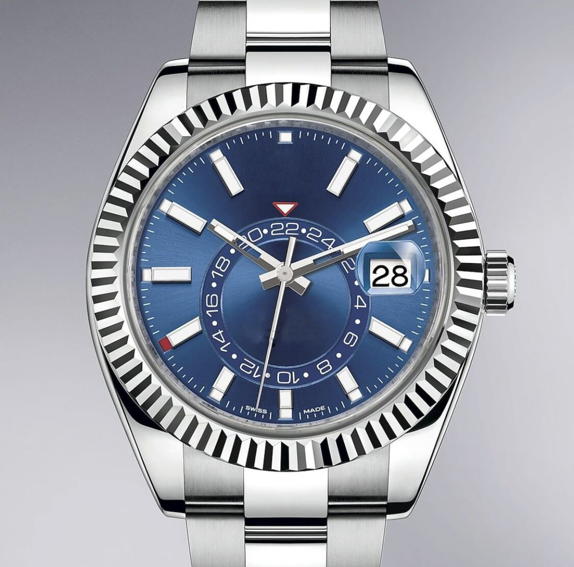 Luxury Watch Mens Automatic Mechanical Calendar 42mm GMT Blue Black Stainless Steel Sky-Dweller Full Function Small Dial Date Working Wristw
Luxury Watch Mens Automatic Mechanical Calendar 42mm GMT Blue Black Stainless Steel Sky-Dweller Full Function Small Dial Date Working Wristw