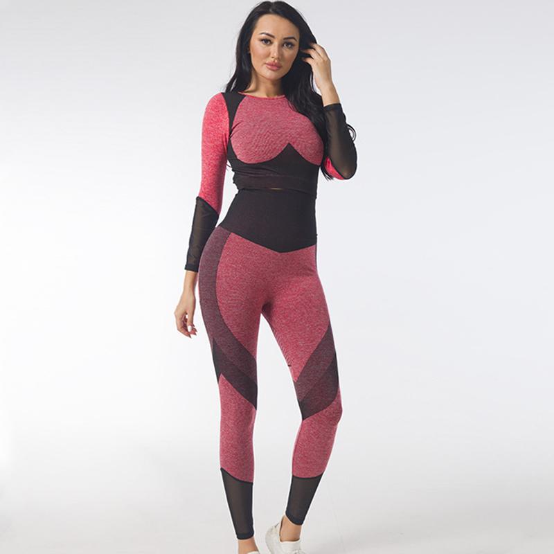 Women' Two Piece Pants Yoga Suit Female Spring And Autumn Knitting Buttock Elastic Fitness Sets, Blue
Women' Two Piece Pants Yoga Suit Female Spring And Autumn Knitting Buttock Elastic Fitness Sets, Blue