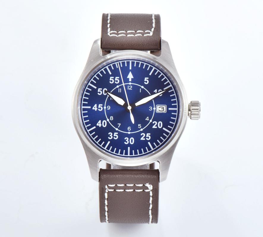 Wristwatches Tandorio Men's Diving Watch Automatic Japan NH35 Movement Blue Face Date 200M Waterproof Rubber/Leather Strap Sapphire Brushed, Coffee leather strap
Wristwatches Tandorio Men's Diving Watch Automatic Japan NH35 Movement Blue Face Date 200M Waterproof Rubber/Leather Strap Sapphire Brushed, Coffee leather strap