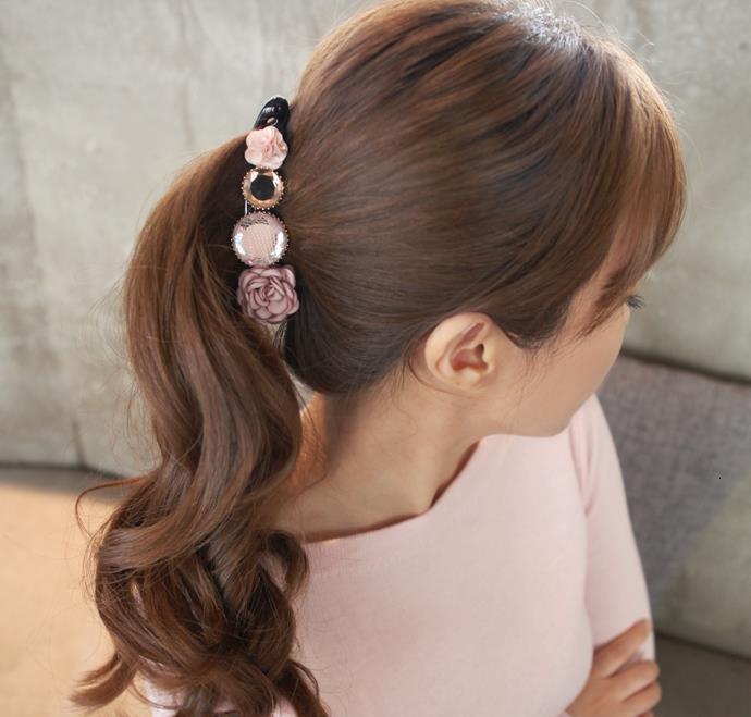 Hair Accessories Girl Ponytail Banana clip Rose Rhinestone Women fashion headwear delicate hair Long Barrettes Elegant IEWD, Deep blue
Hair Accessories Girl Ponytail Banana clip Rose Rhinestone Women fashion headwear delicate hair Long Barrettes Elegant IEWD, Deep blue