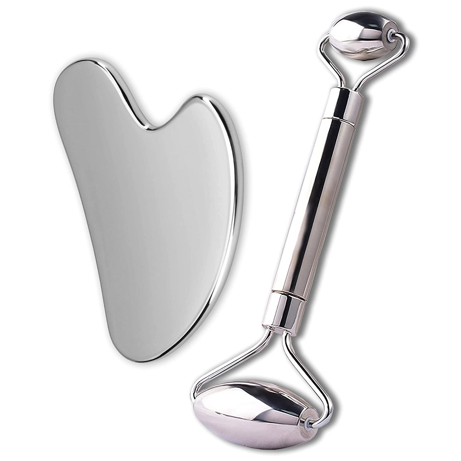 Face Roller Stainless Steel Massager and Gua Sha Scraper Set for Eye Neck Body Care Facial Massage Tool Reduce Puffiness Health Anti Wrinkle Cellulite
Face Roller Stainless Steel Massager and Gua Sha Scraper Set for Eye Neck Body Care Facial Massage Tool Reduce Puffiness Health Anti Wrinkle Cellulite