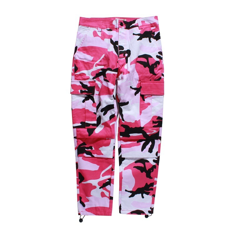 Color Camo Cargo Pant Mens Baggy Camouflage Trousers Hip Hop Harem Casual Hiphop High Fashion Street Male Streetwear Jogger 210518