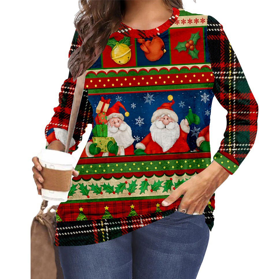 Plus Size Hooodies Womens Sweatshirts Christmas Santa Claus Print Long Sleeve Pullover Trendy Tops 2XS 6XL, A334-1
Plus Size Hooodies Womens Sweatshirts Christmas Santa Claus Print Long Sleeve Pullover Trendy Tops 2XS 6XL, A334-1