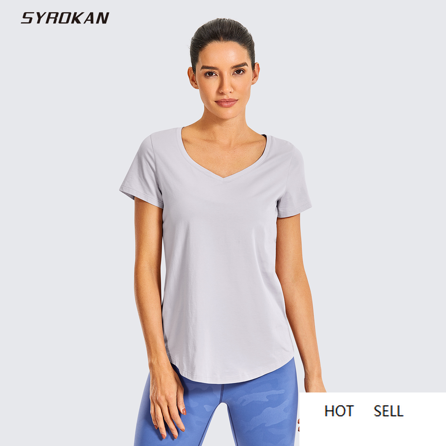 Women's Pima Cotton V-neckine Workout Shirts Loose Fit Yoga Short Sleeves Running Tops, Black01
Women's Pima Cotton V-neckine Workout Shirts Loose Fit Yoga Short Sleeves Running Tops, Black01