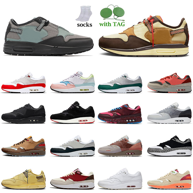 Newest Mens Max 1 Travis Scotts Running Shoes 87 Cushion Sneakers Baroque Brown Saturn Gold Cactus Jack Clot Kiss Of Death CHA Bacon London
Newest Mens Max 1 Travis Scotts Running Shoes 87 Cushion Sneakers Baroque Brown Saturn Gold Cactus Jack Clot Kiss Of Death CHA Bacon London