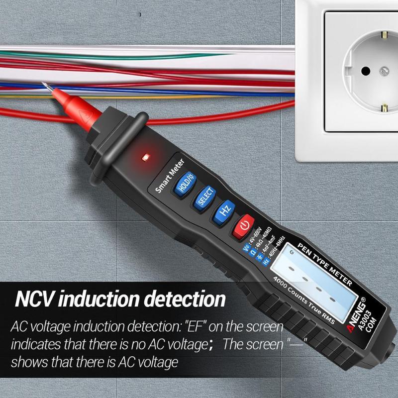 Digital Multimeter Pen Type Meter 4000 Counts With Resistance Hz Non AC/DC Capacitance Voltage Contact Tool Tester T3Q5 Cell Phone Repairing
Digital Multimeter Pen Type Meter 4000 Counts With Resistance Hz Non AC/DC Capacitance Voltage Contact Tool Tester T3Q5 Cell Phone Repairing