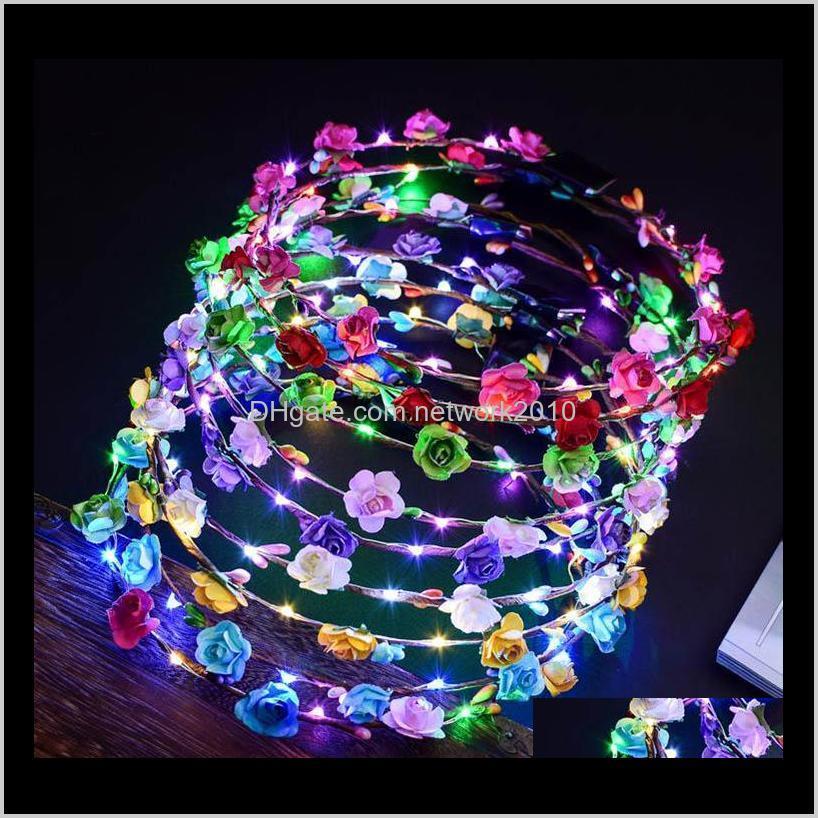 Decorative Flowers Wreaths Led Glow Crown Headbands Light Party Rave Floral Hair Garland Wreath Wedding Flower Girl Headpiece Decor Ep Pir5N, Mixed color
Decorative Flowers Wreaths Led Glow Crown Headbands Light Party Rave Floral Hair Garland Wreath Wedding Flower Girl Headpiece Decor Ep Pir5N, Mixed color