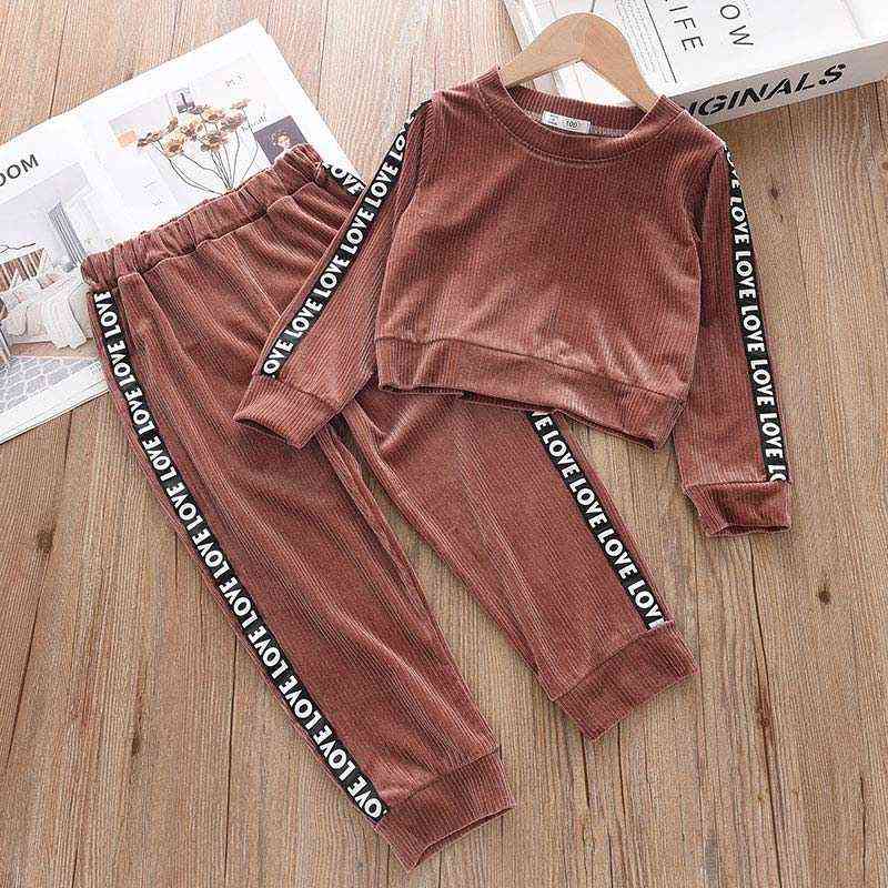 Bear Leader Kids Girls Lovely Clothing Sets Children's Casual Clothes Ice Print T-Shirt And Pants With Bow Cute Outfits Y220310