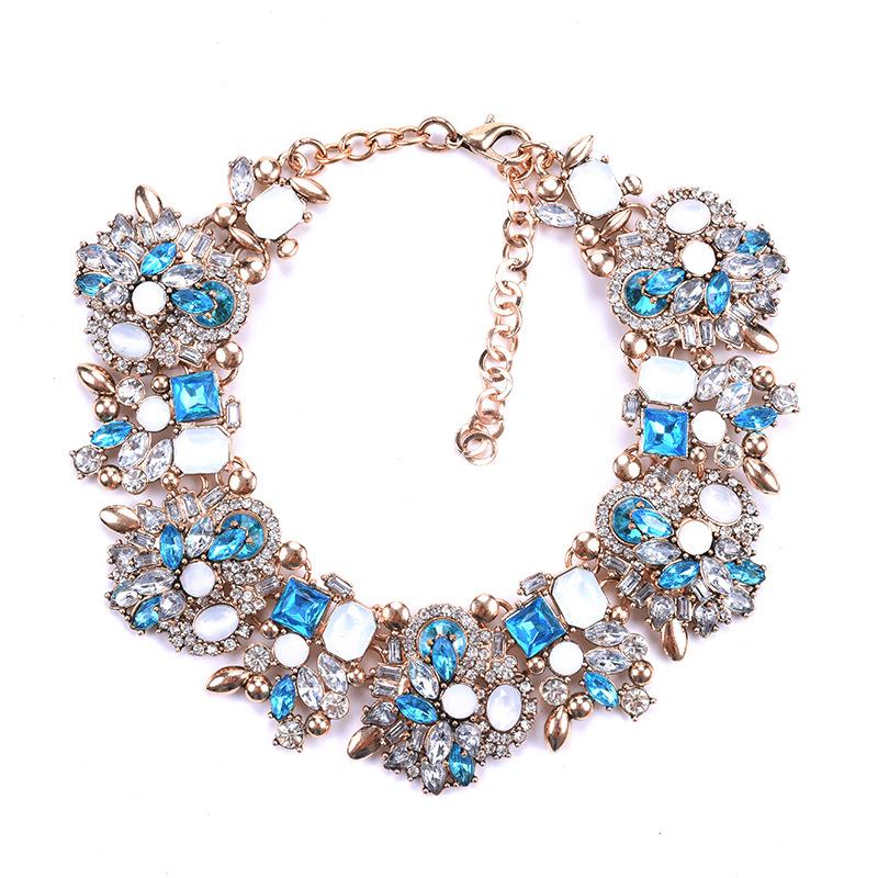 Chokers Bohemia Crystal Bridal Jewelry Exaggerated Flower Party Necklace Set Wedding Full Of Diamonds Chocker Luxury Chunky
Chokers Bohemia Crystal Bridal Jewelry Exaggerated Flower Party Necklace Set Wedding Full Of Diamonds Chocker Luxury Chunky