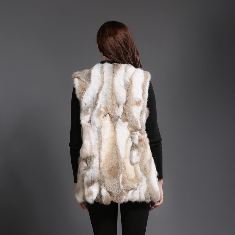 Female Real Fur Vest Women 100% Natural Sleeveless Coat 2021 Fashion Winter Warm Gilet Women's & Faux